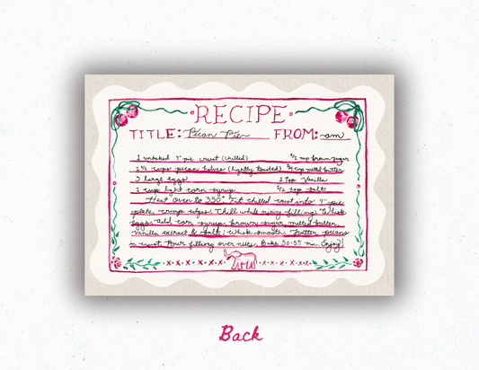 Alabama State Recipe Card Print - PREORDER