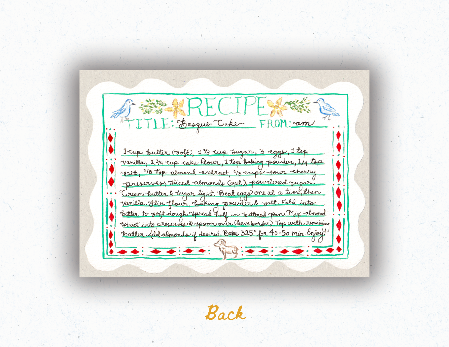 Nevada State Recipe Card Print - PREORDER