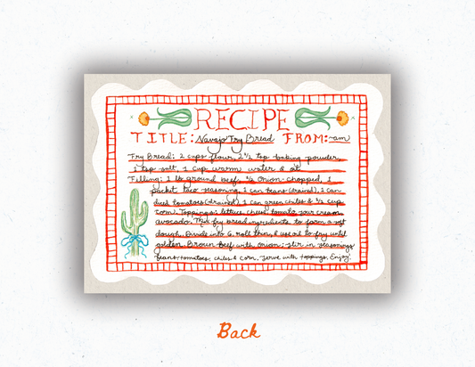 Arizona State Recipe Card Print - PREORDER
