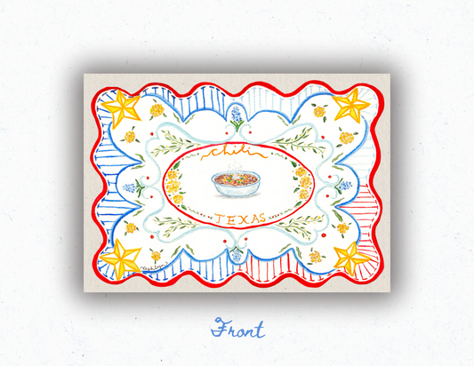Texas State Recipe Card Print - PREORDER